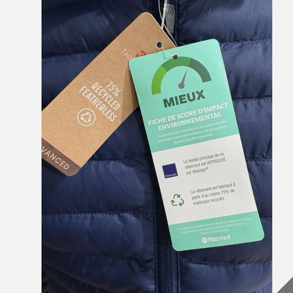 NWT! Marmot *Echo Featherless* Puffer Jacket | Arctic Navy | Women's XS - Picture 6 of 6